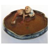 Sumida Gawa Pottery Small Dish-signed