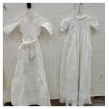 2 Antique Christening Gowns - Amazing Workmanship
