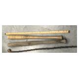 2 Baseball Bats & Walking Stick/shillelagh?
