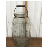 Large clear glass jar