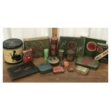 Tin assortment- Lucky strikes, Burley and bright
