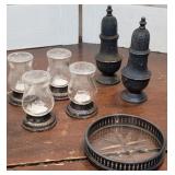 7pcs Sterling Silver - Salt And Peppers And
