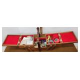Sewing caddy with contents