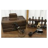 Smoking supplies- pipes, pipe stands, lighter etc