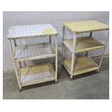 2 Tin Retro Tea Carts