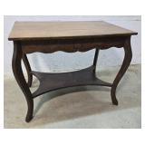 Larkin 1 drawer oak library table 36"24"29"