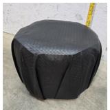Black ottoman