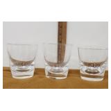 3 Signed Stuben Glasses