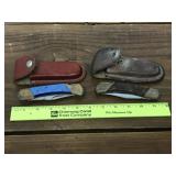 2 Knives W/ Cases