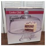 Cook club footed cake set / dome