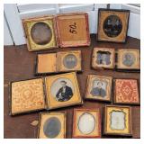 Daguerreotypes in cases - The cases are rough