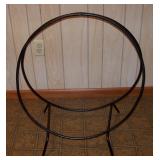 Mid Century Modern Iron Firewood Log Holder 30"