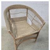 Vinyl wicker chair