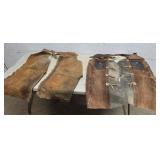 2 pair Leather chaps