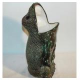Vintage Pottery Frog Umbrella Holder. 18" tall