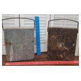2 Soapstone Foot Warmers