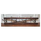 Vintage wall mount coat rack