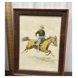 Frederic Remington ï¿½A Calvary Officerï¿½ framed