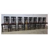 8 Bistro Height Chairs Solid