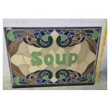 Stained glass look Soup window