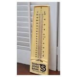 Retro Tioga State Bank thermometer