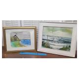 2pcs Original Art - Seaside