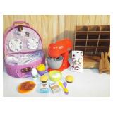 Desktop Pen Holder, Porcelain Mini Tea Set & Toy