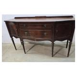 Mahogany 2 door 2 drawer buffet 66"21"38"