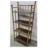 Bamboo and oak bookshelf 19"11"46"