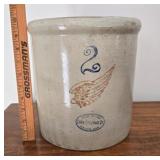 Redwing 2 gallon crock hairline crack
