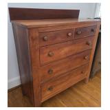 19th Century Cherry Chest Of Drawers - Hand Hewn