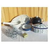 Pottery & Glass Mixed Lot. Marked/Unmarked.