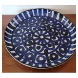 Large Dansk charger bowl - blue and white