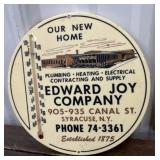 Syracuse NY Advertising thermometer- Edward Joy