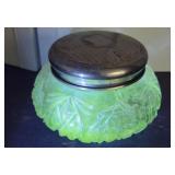 Glow glass powder dish