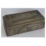 Beautiful ornate Antique brass snuff Box??