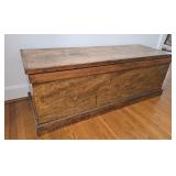 Early 6 board unusually large blanket chest