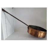 Hand forged copper & wrought iron pan - bottom