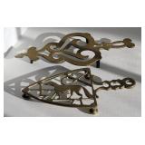 2 Antique Brass Trivits