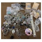 Costume jewelry necklaces, and bracelets