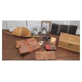 Wooden box, Daguerreotype, glass negatives, early