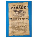 Amazing 1920s?? Owego poster for patriotic parade