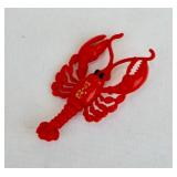 Vintage Red "MAINE" Lobster Pin brooch