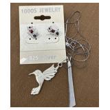 .925 Necklace And Pendant, Hummingbird Pendant