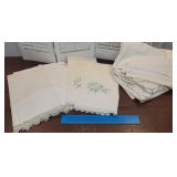 Vintage sheets & pillowcases - double bed size