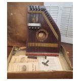 Autoharp - nice crackled patina but is cracked