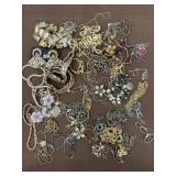 Costume Jewelry - gold tone necklaces and
