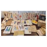 Attic find - old patterns, pattern transfers,