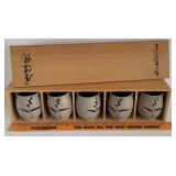 Japanese pottery cups original decorative wooden