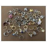 Costume jewelry rings  *some gold electroplated